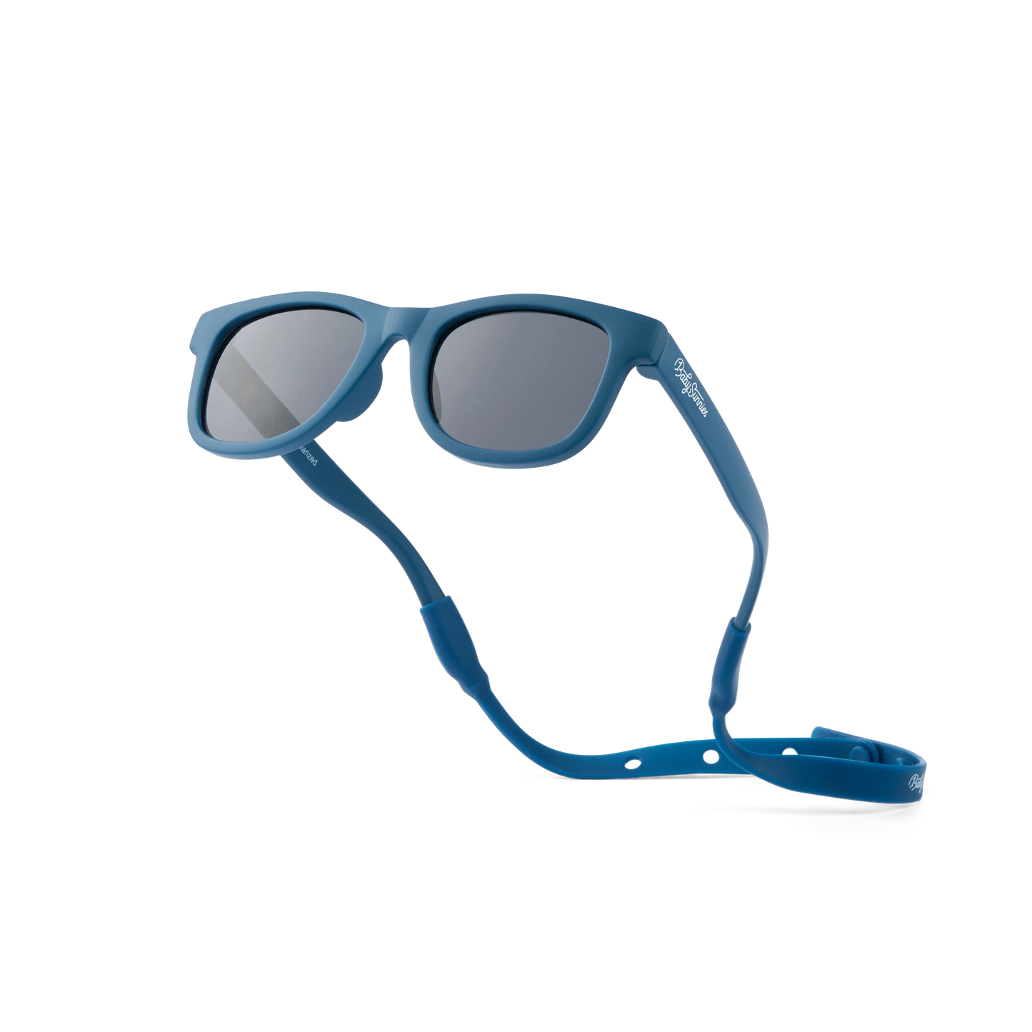 Baby Sunnies - Navy Blue Baby Polarized Sunglasses Strap UV Protection