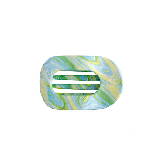 TELETIES - By the Sea Shore | Small | Flat Round Hair Clip