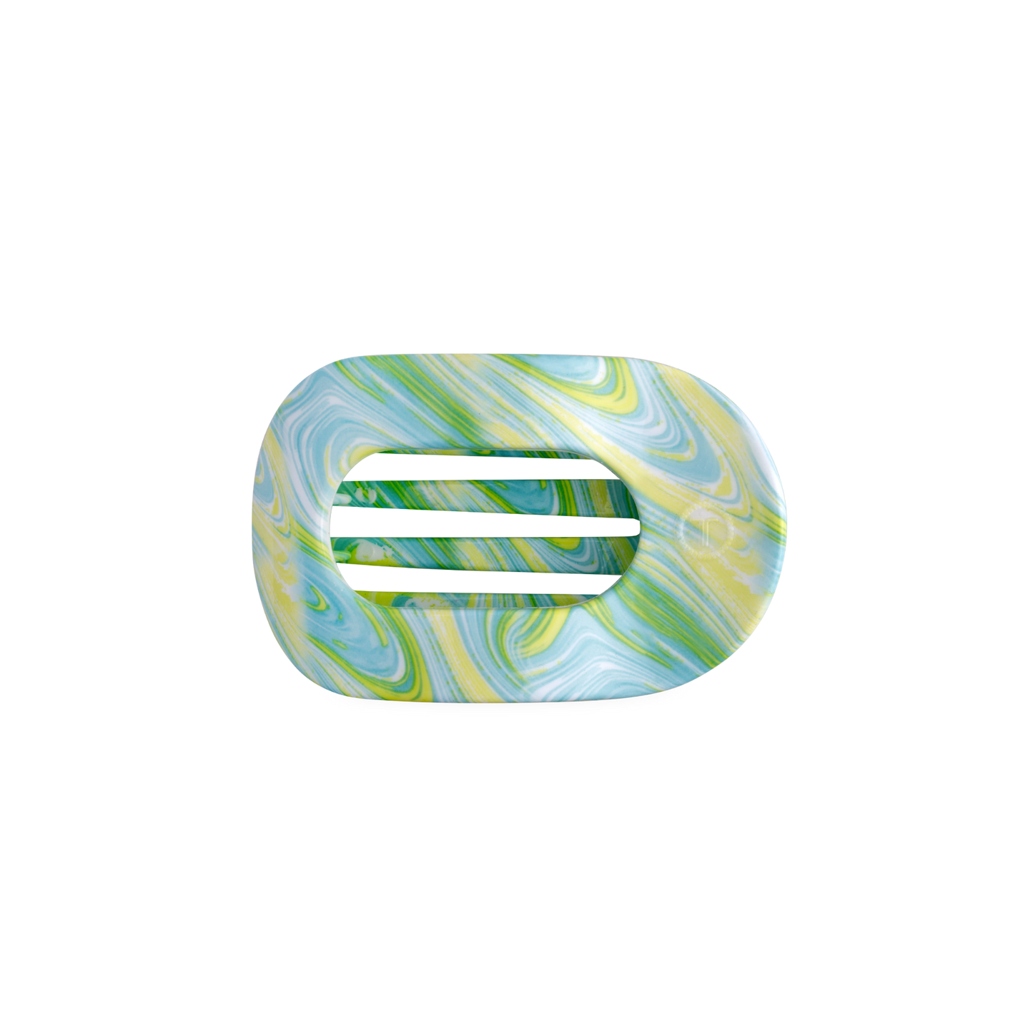 TELETIES - By the Sea Shore | Small | Flat Round Hair Clip