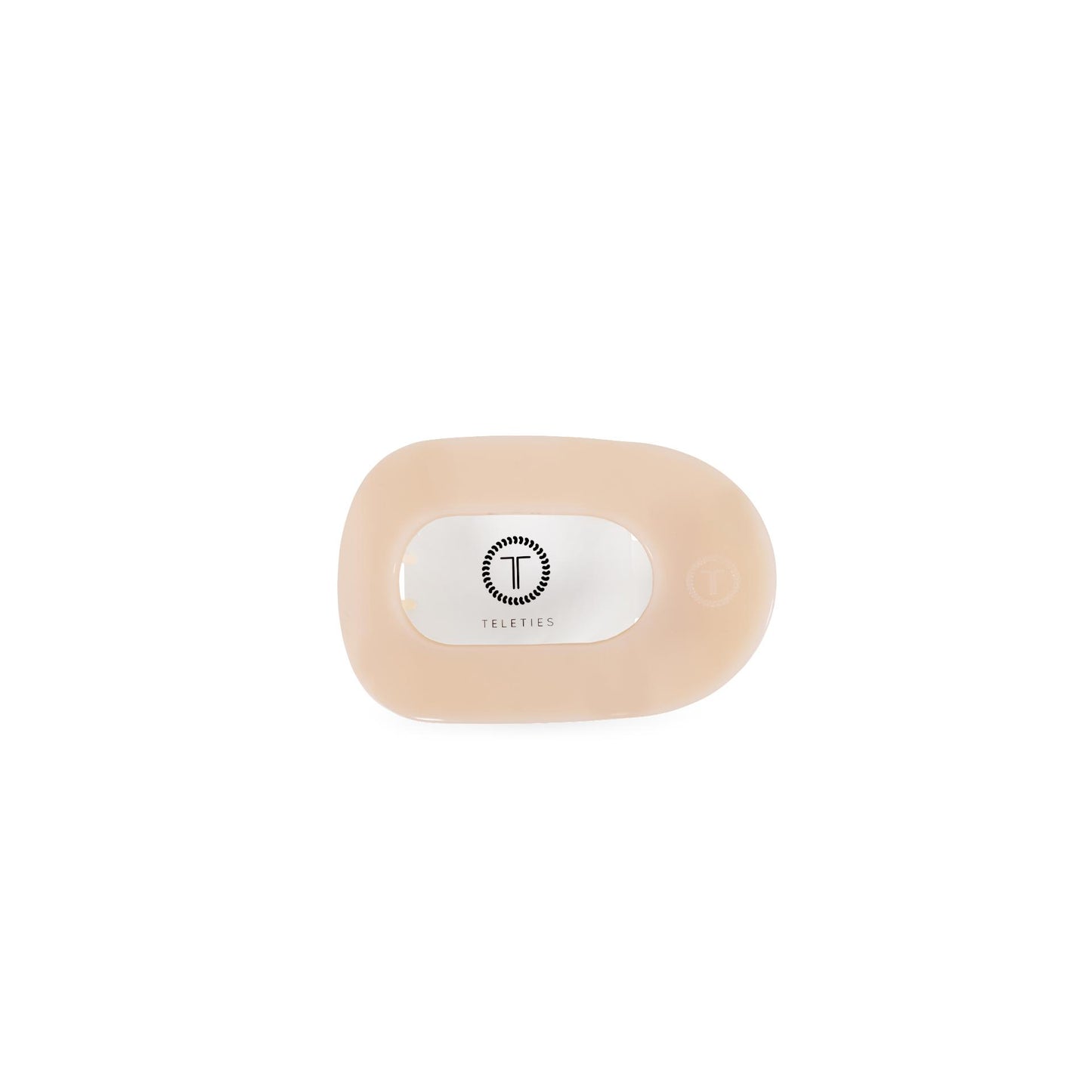 TELETIES - Almond Beige | Tiny | Flat Round Clip
