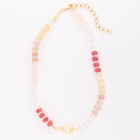 Michelle McDowell - Thea | Necklace Luxe Stone Necklace Pink