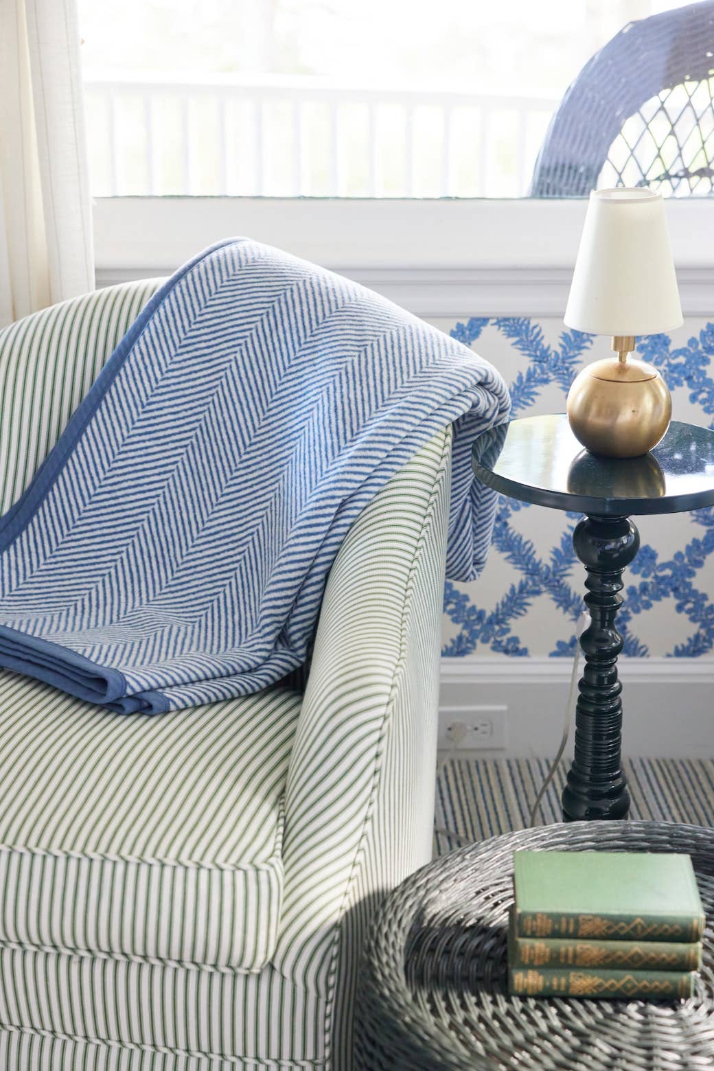 ChappyWrap - Harborview Herringbone Cornflower Blanket