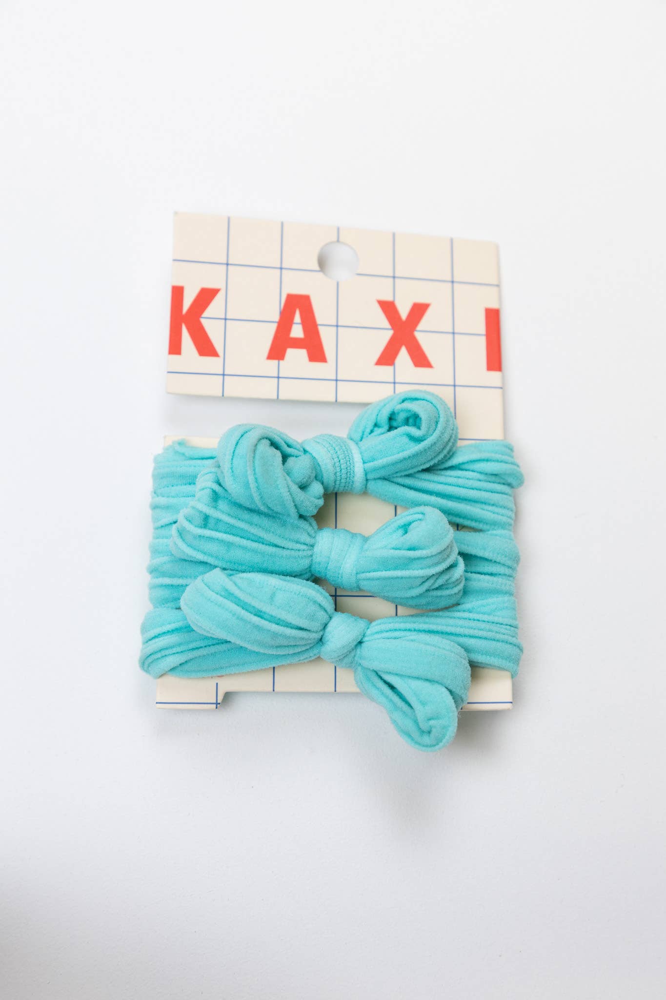 KAXI - Nylon Bow Slick Back Hair Ties