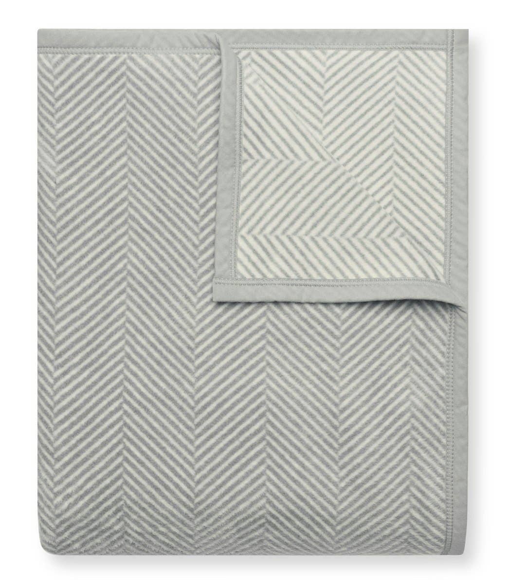ChappyWrap - Harborview Herringbone Light Grey Blanket