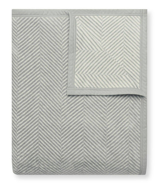 ChappyWrap - Harborview Herringbone Light Grey Blanket