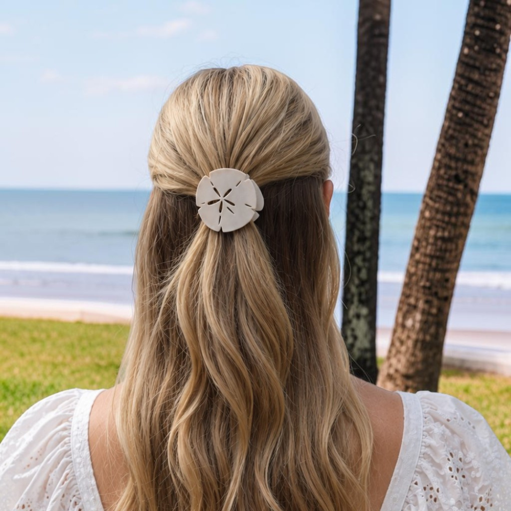 TELETIES - Sand Dollar | Tiny | Flat Shape Hair Clip