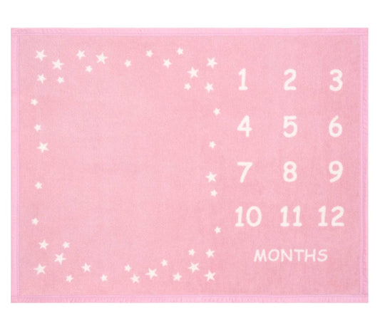 ChappyWrap - Milestone Mini Blush Blanket