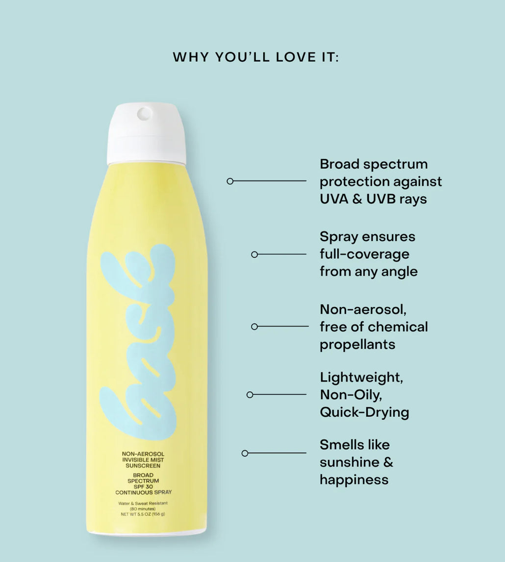 Bask Non-Aerosolize Spray Suncreen
