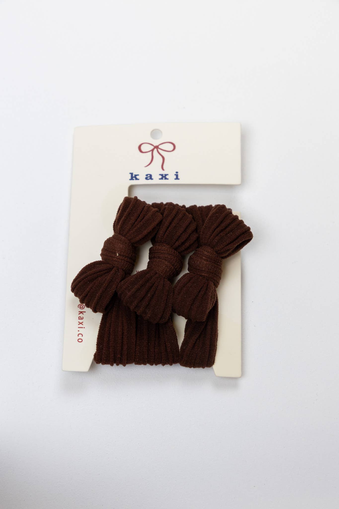 KAXI - Nylon Bow Slick Back Hair Ties