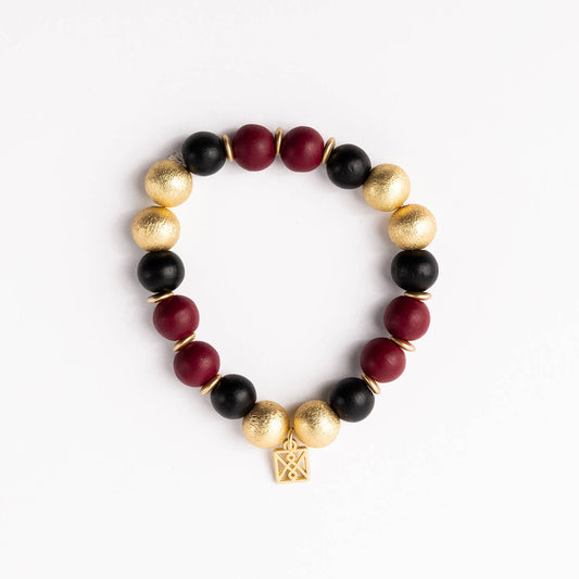 Michelle McDowell - Bracelet Nori Garnet & Black