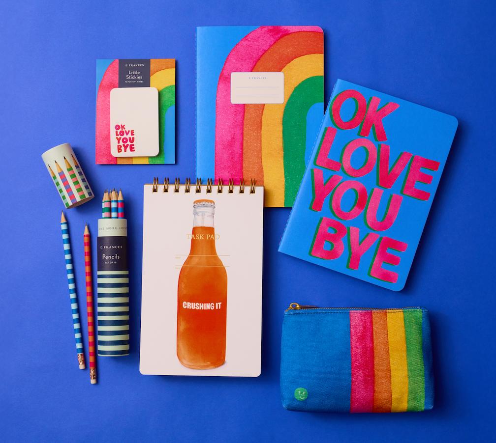 E. Frances Paper - Varsity Stripes Set of 10 Pencils