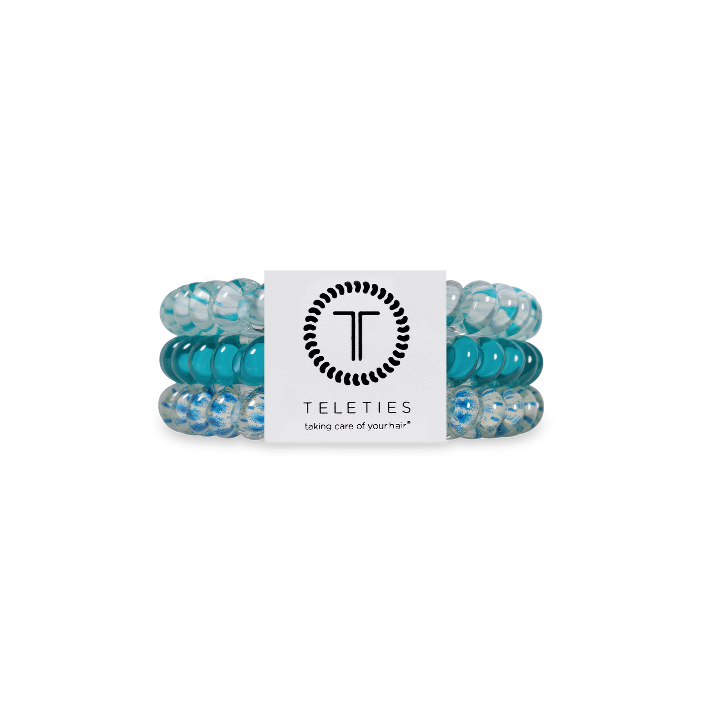 TELETIES - Spiral Hair Coils | Small | Soft Surf