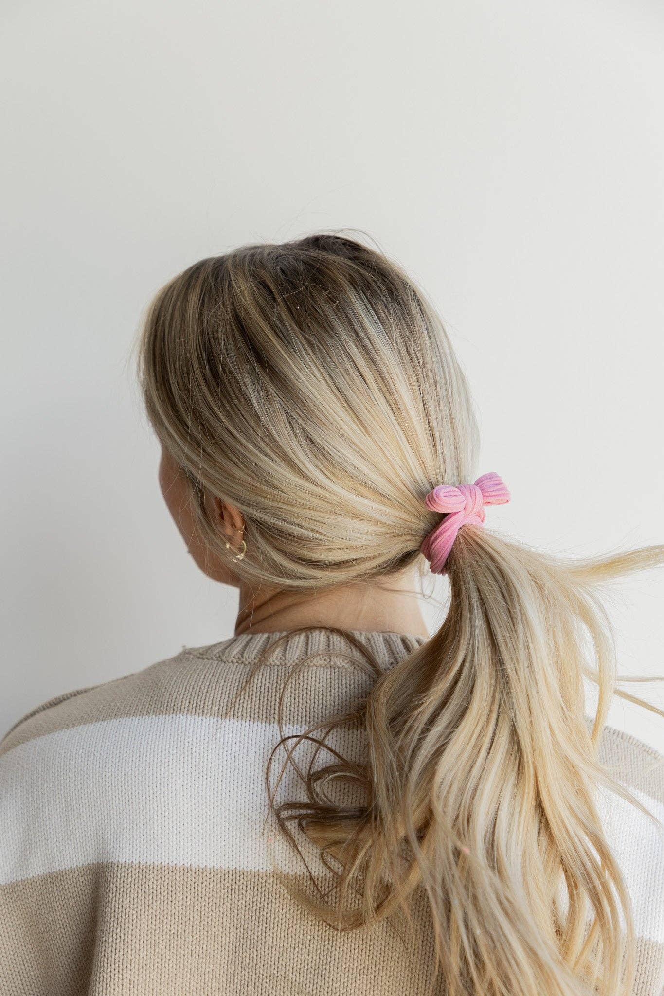 KAXI - Nylon Bow Slick Back Hair Ties