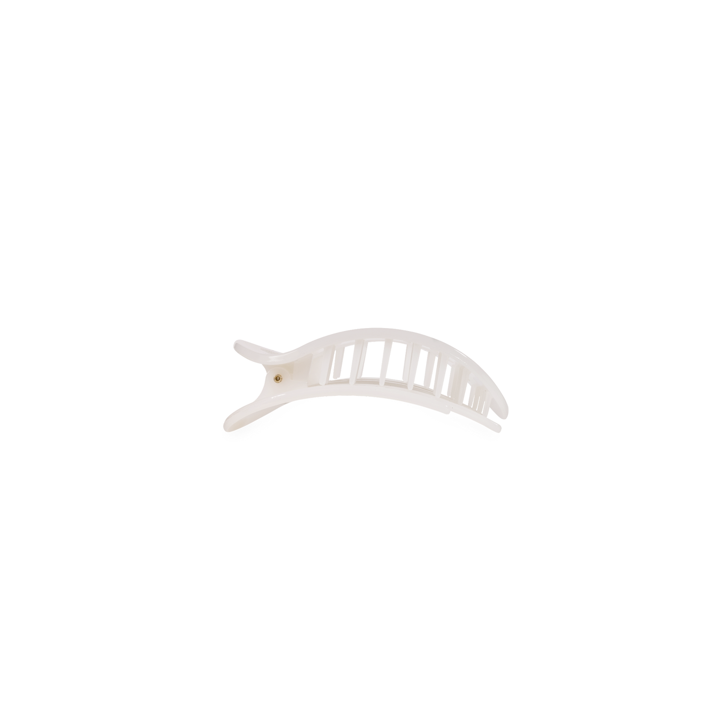 TELETIES - Coconut White | Tiny | Flat Round Clip