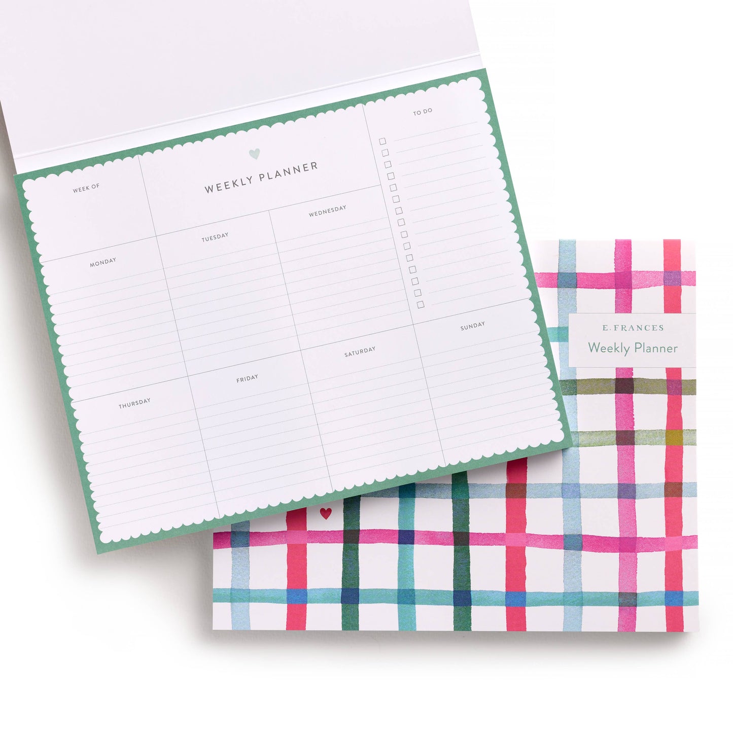 E. Frances Paper - Happy Plaid Covered Weekly Planner