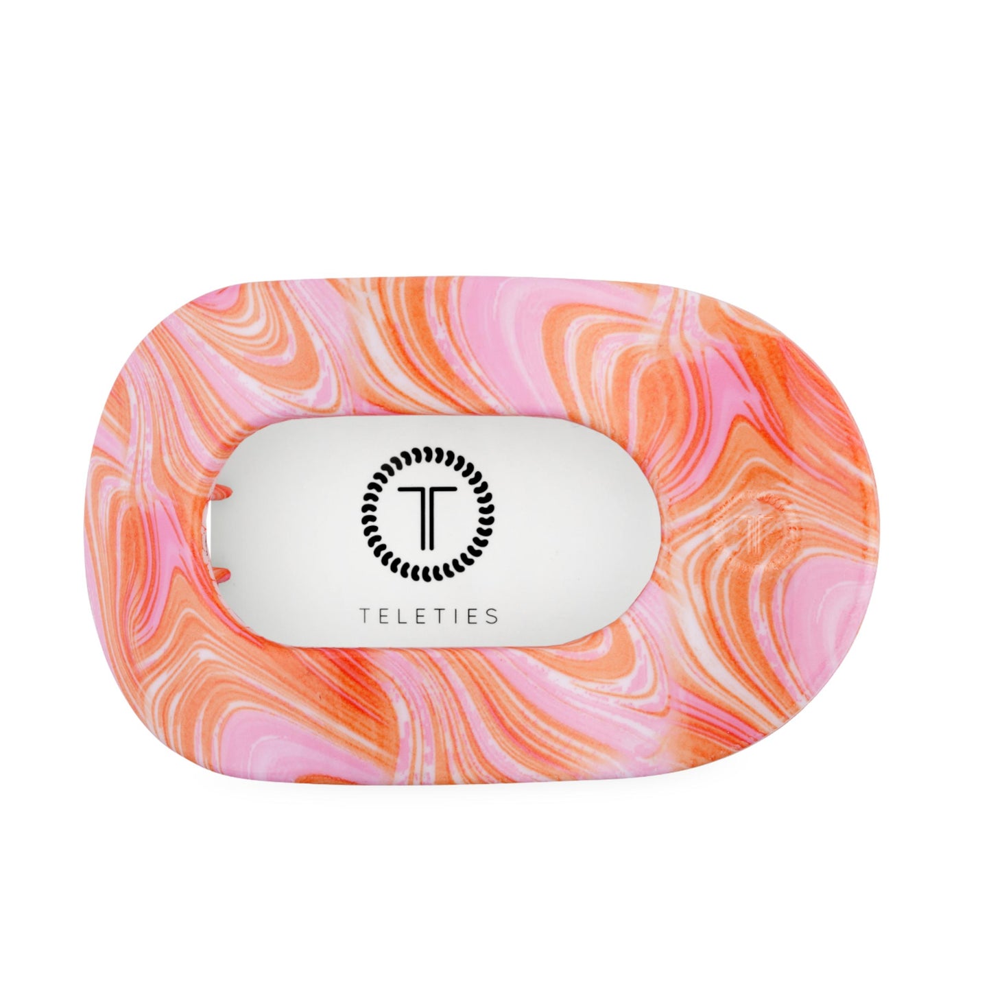 TELETIES - Just Keep Swimming | Large | Flat Round Hair Clip