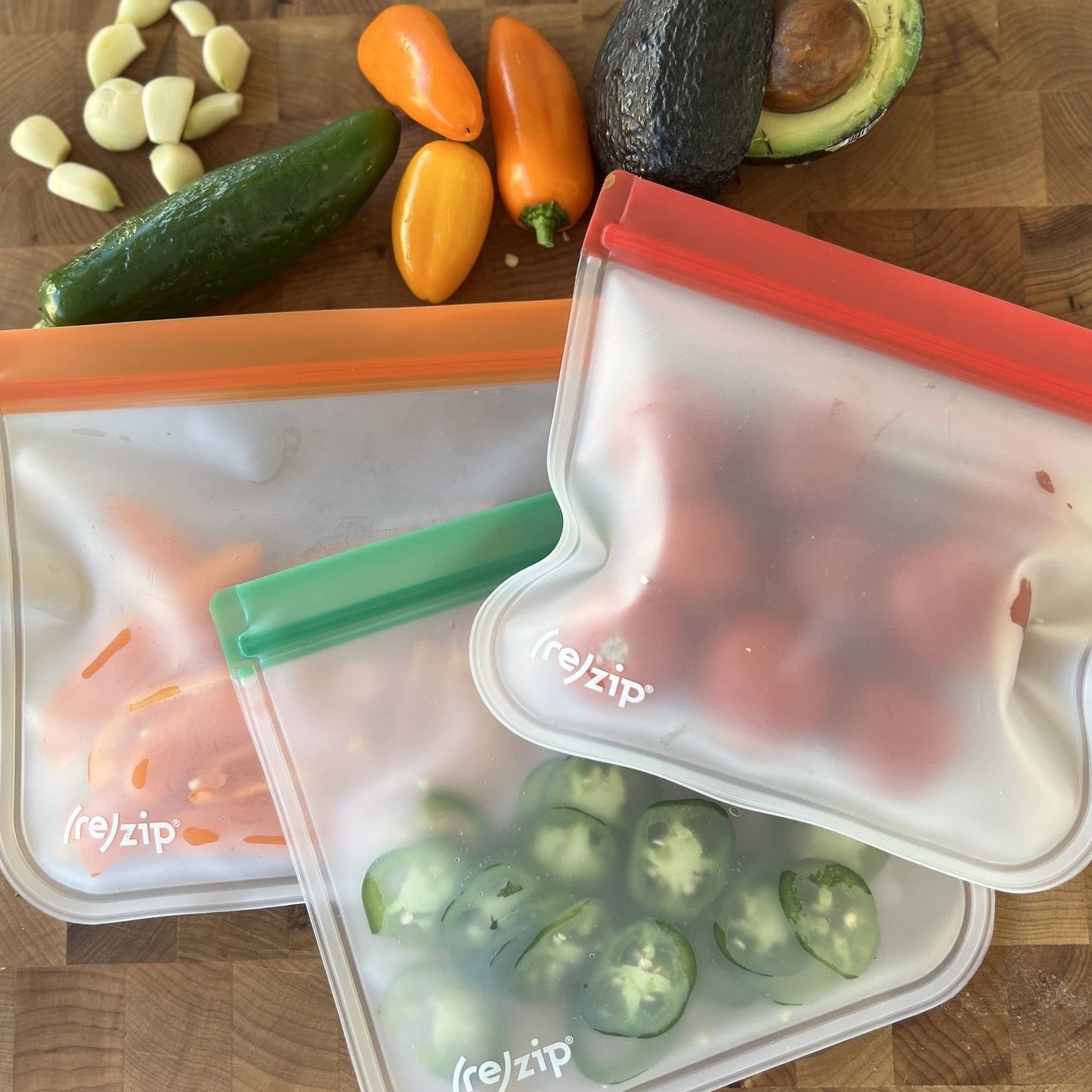Rezip Co. - Reusable Flat Sandwich Bags - 5 Pack
