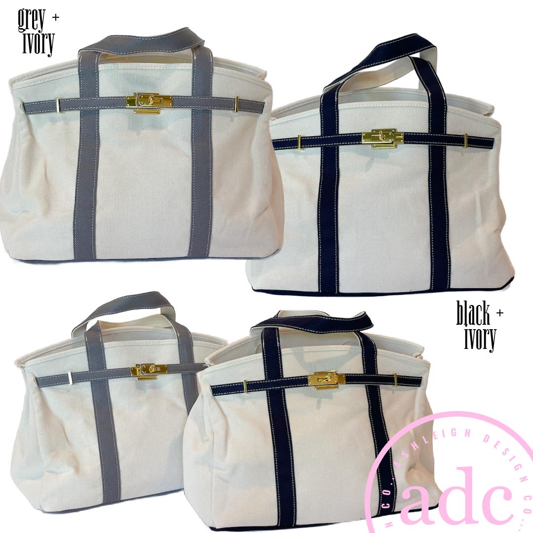 AshleighDesignCo - NEW COLORS ADDED Canvas Boat Bag
