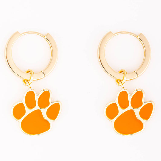 Michelle McDowell - Earrings  Clemson Paw Dangle