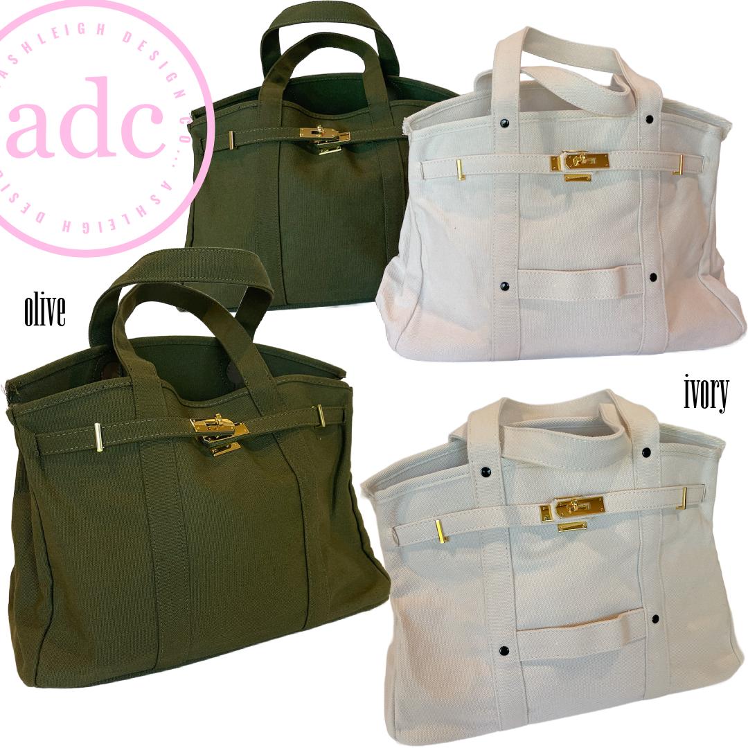 AshleighDesignCo - NEW COLORS ADDED Canvas Boat Bag
