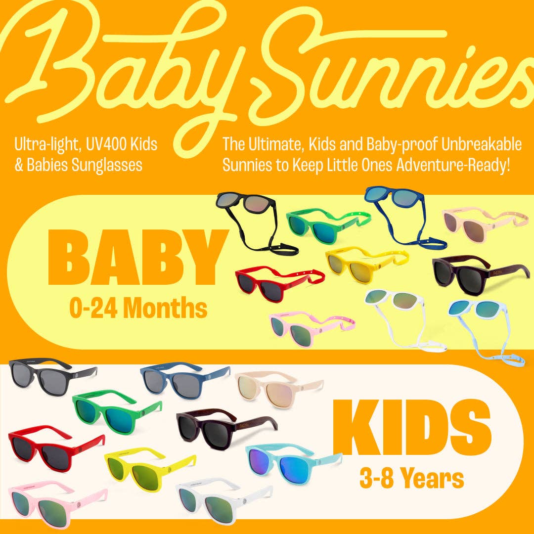 Baby Sunnies - Blue Fish Baby Polarized Sunglasses Strap UV Protection 0-24