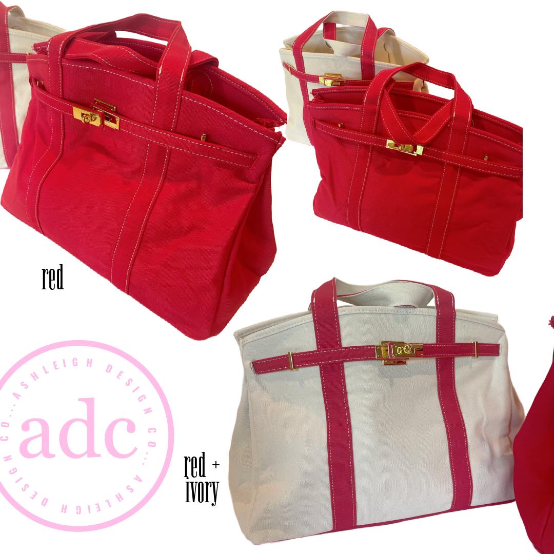 AshleighDesignCo - NEW COLORS ADDED Canvas Boat Bag