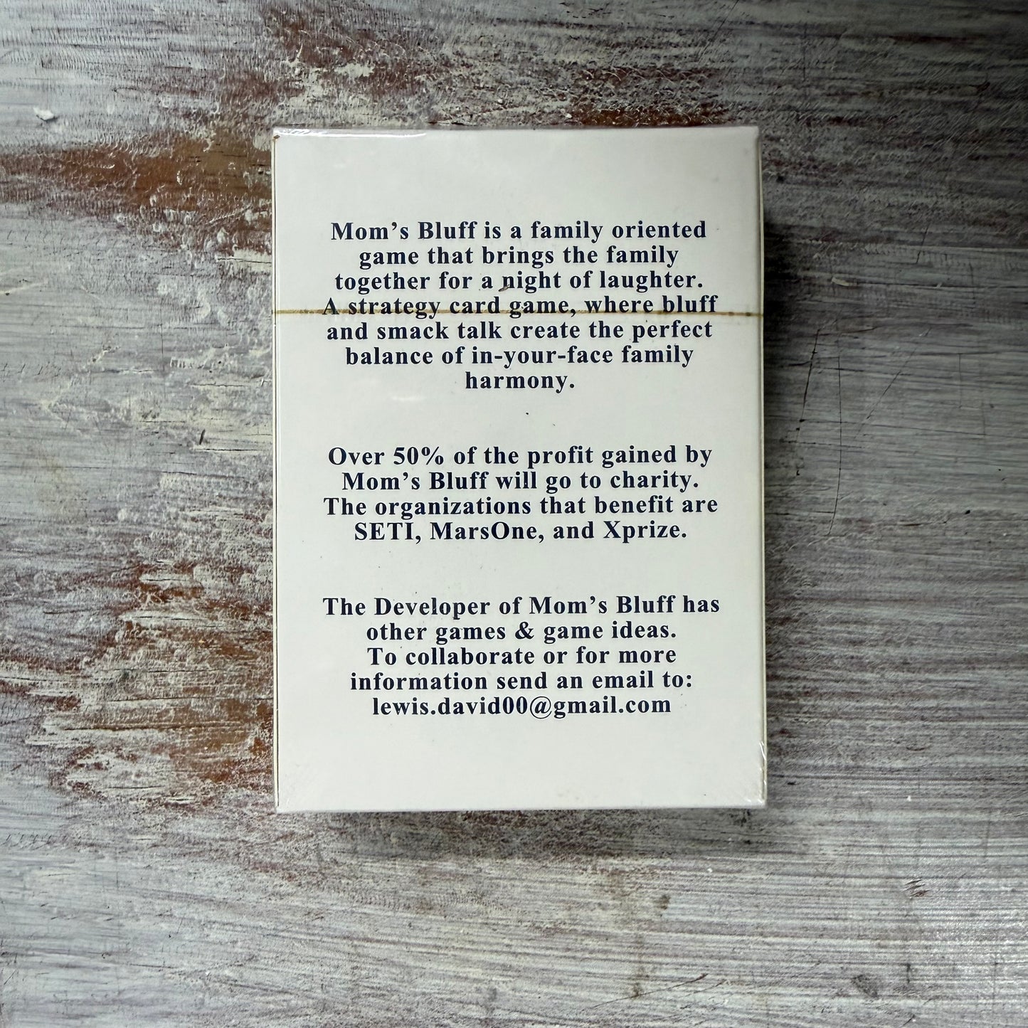 Mom Bluff Card Game