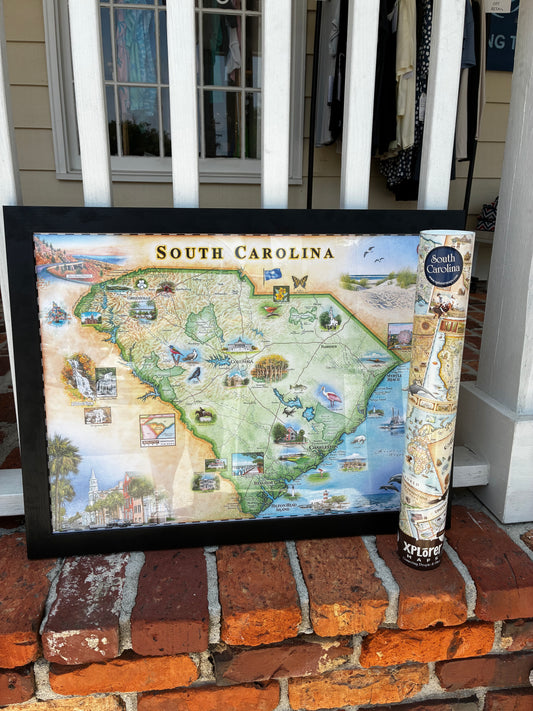 South Carolina Map Tube