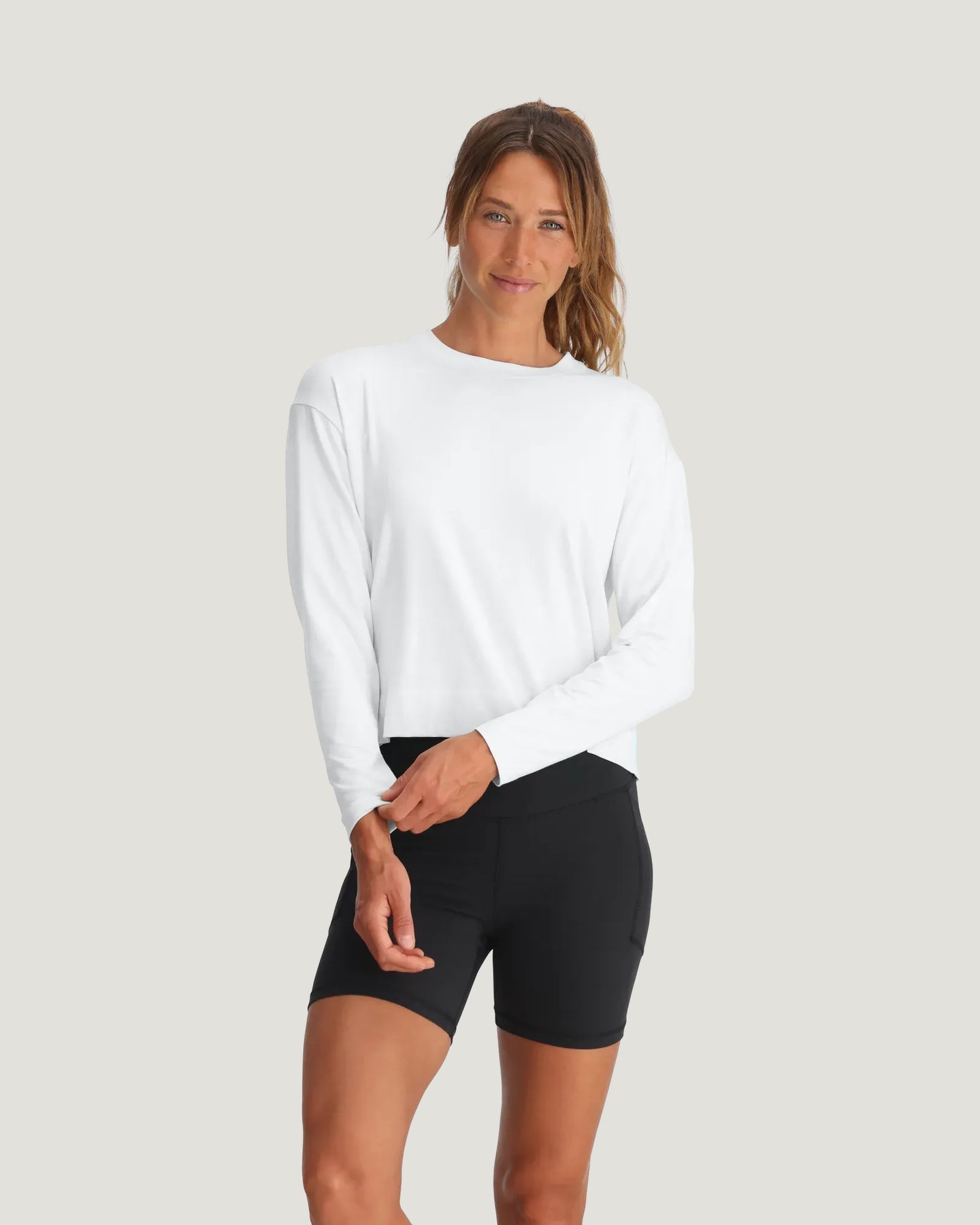 Women's Bamboo Shade Crossover Long Sleeve