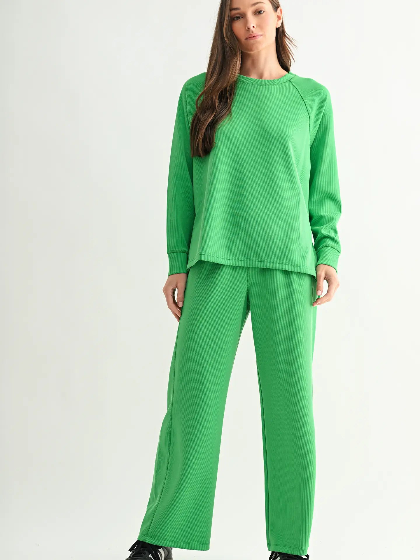 Mono B Comfy Ribbed Raglan Tee