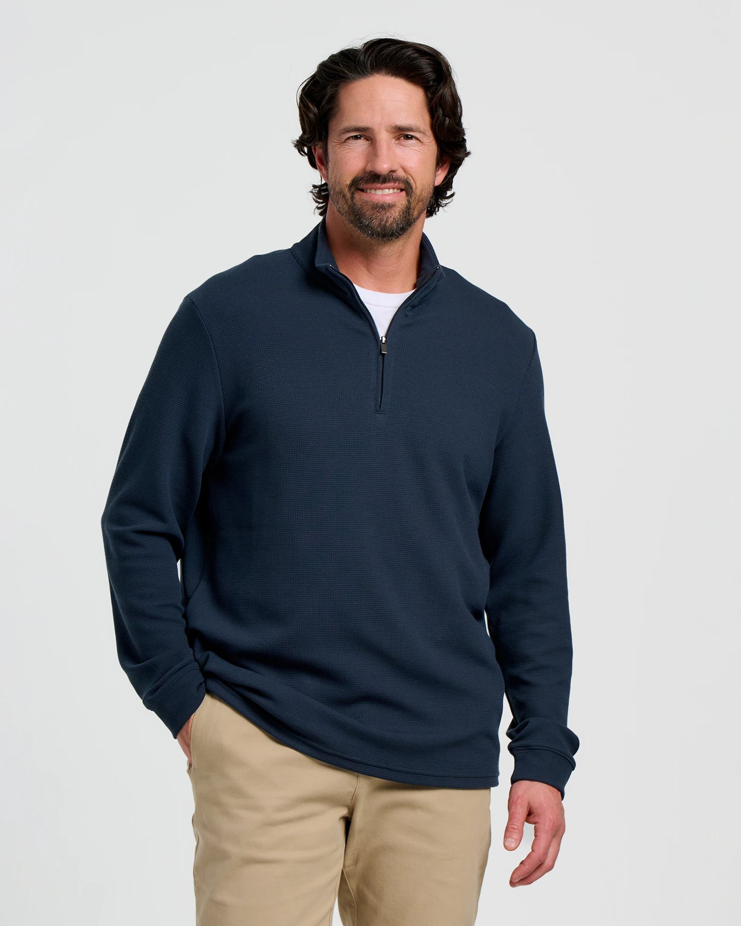 Men's Waffle Quarter Zip