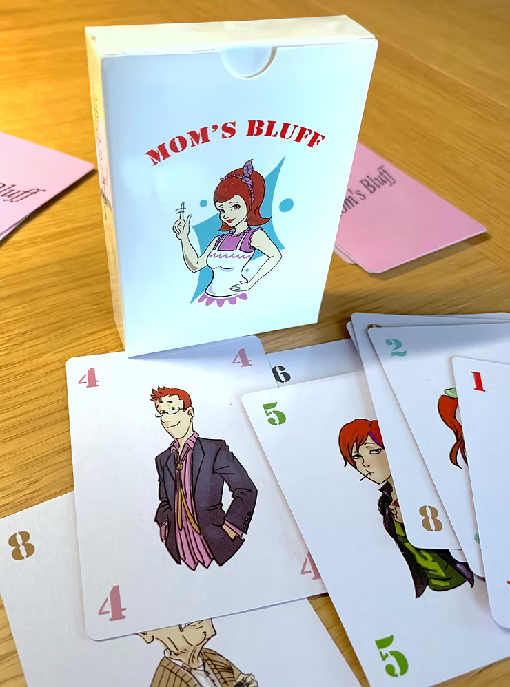 Mom Bluff Card Game