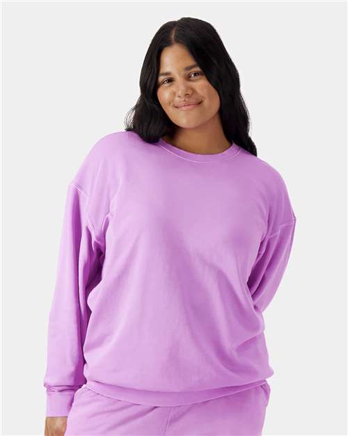 Comfort Colors Lightweight Embroidered Sweatshirt