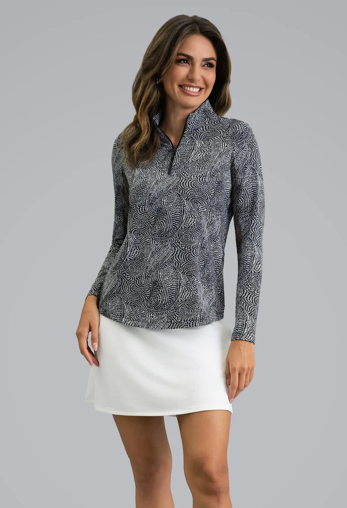Ibkul Mock Mock Neck Prints