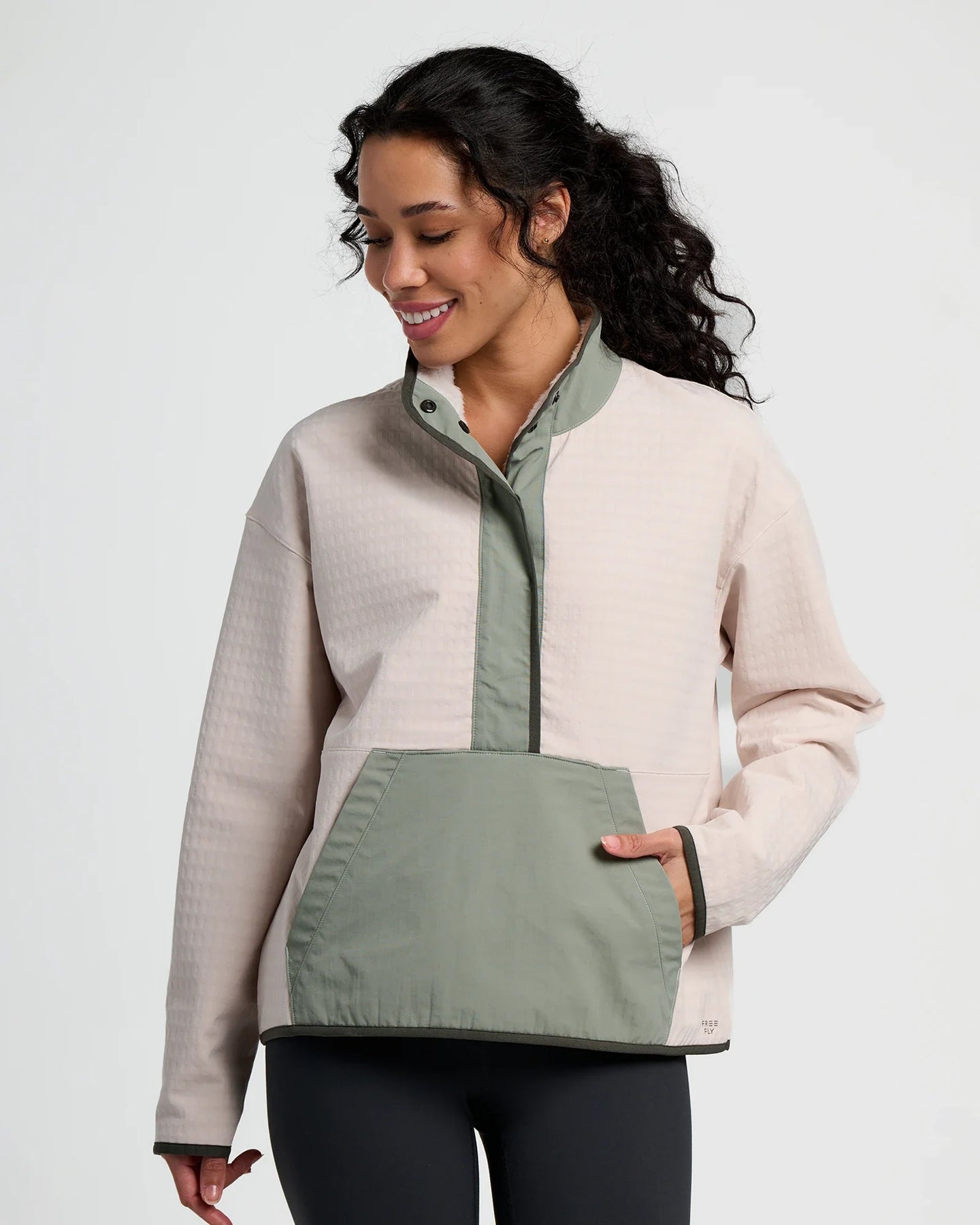 Women's Gridback Fleece Snap Pullover