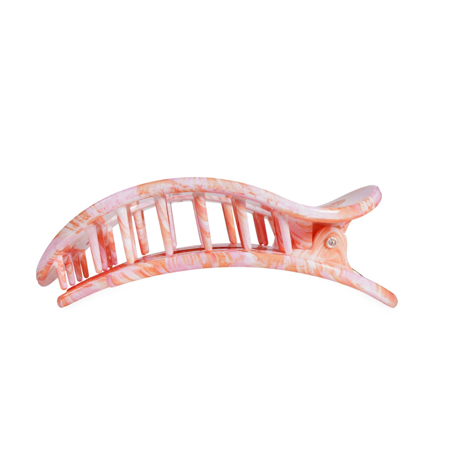 TELETIES - Just Keep Swimming | Large | Flat Round Hair Clip