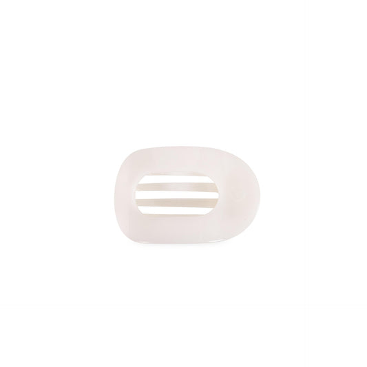 TELETIES - Coconut White | Tiny | Flat Round Clip