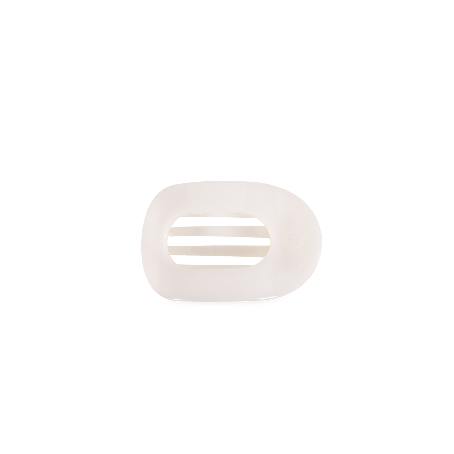TELETIES - Coconut White | Tiny | Flat Round Clip