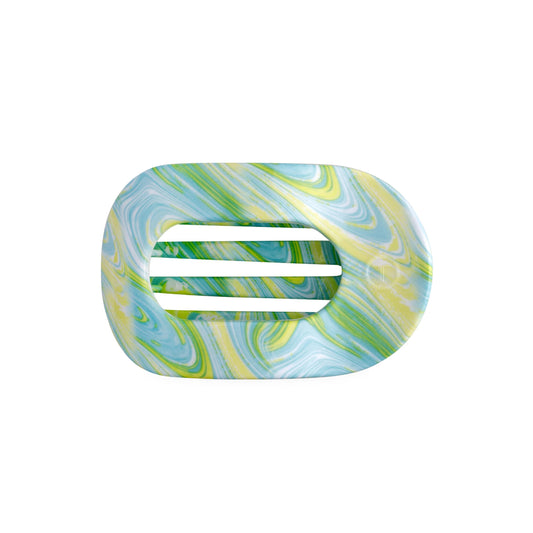 TELETIES - By the Sea Shore | Medium | Flat Round Hair Clip