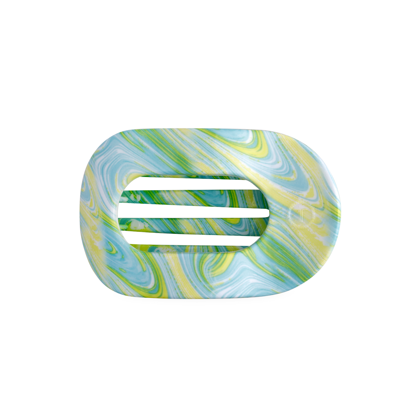 TELETIES - By the Sea Shore | Medium | Flat Round Hair Clip