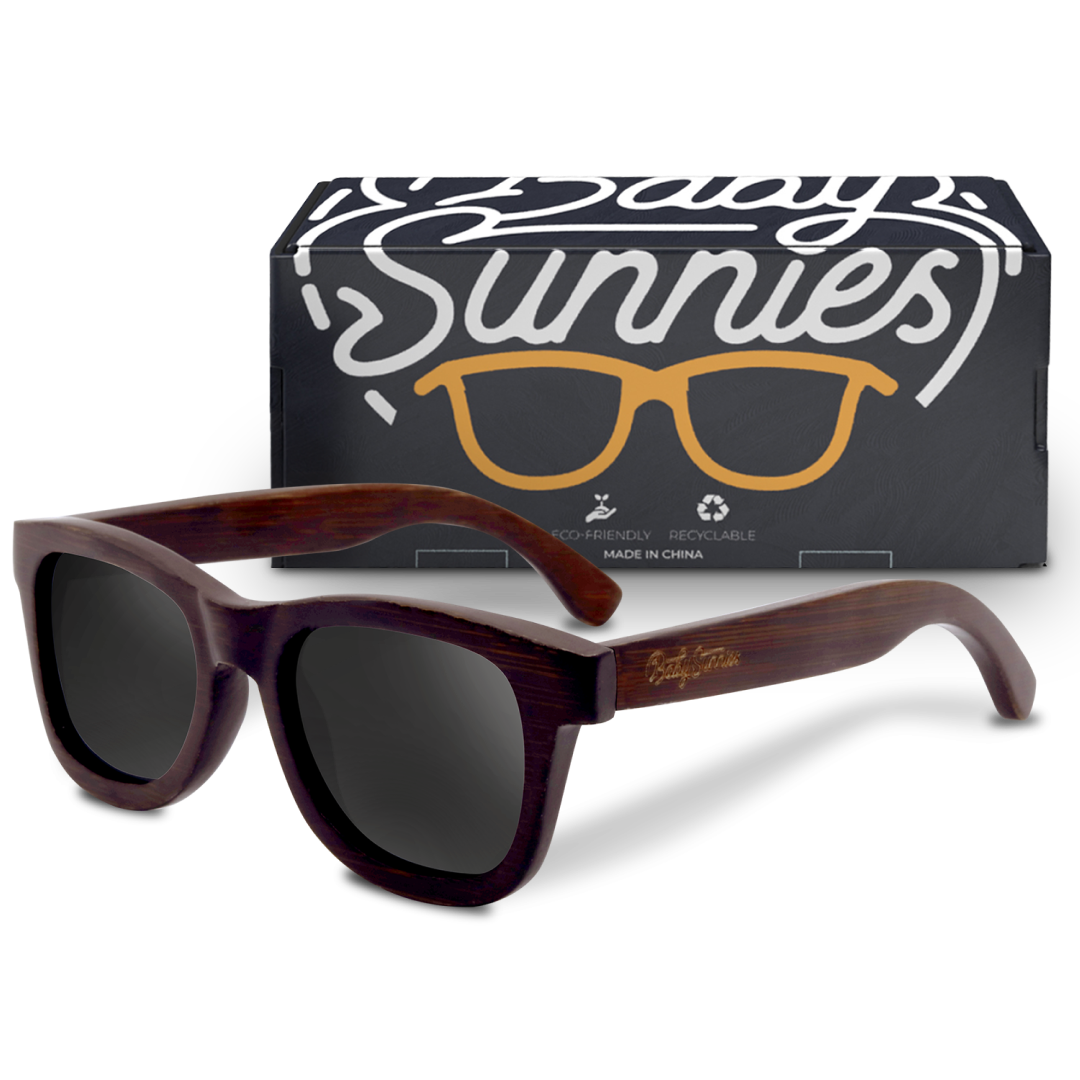 Baby Sunnies - Bamboo Polarized Kids Sunglasses UV Protection Ages 3-8