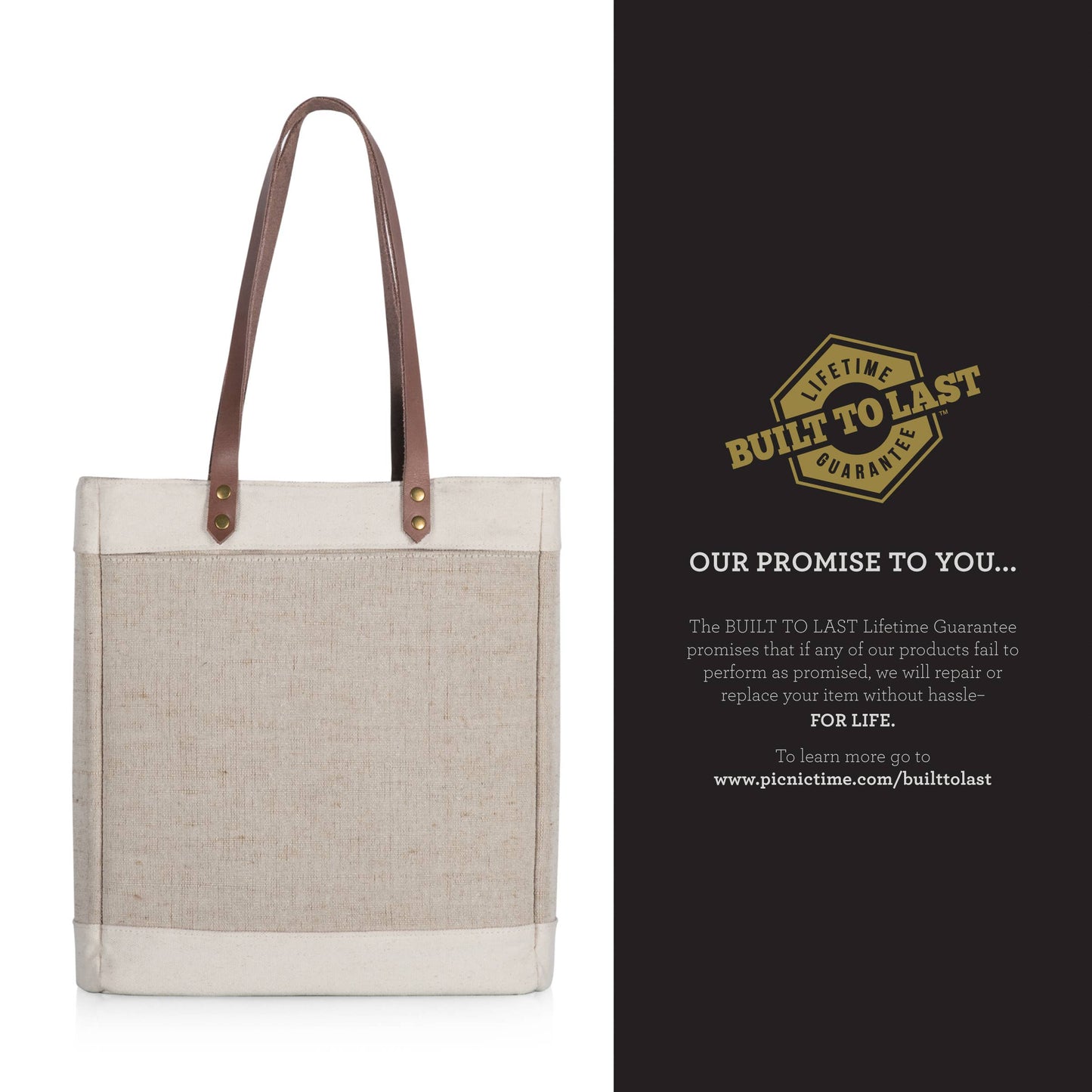 Picnic Time Family of Brands - Pinot Jute 3 Bottle Insulated Wine Bag