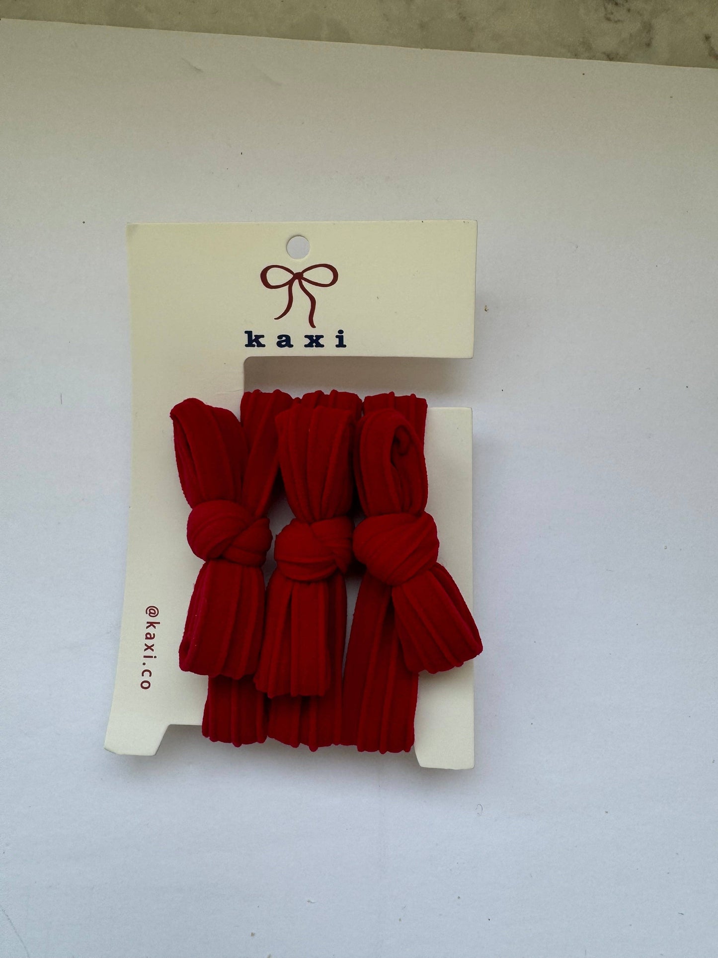 KAXI - Nylon Bow Slick Back Hair Ties