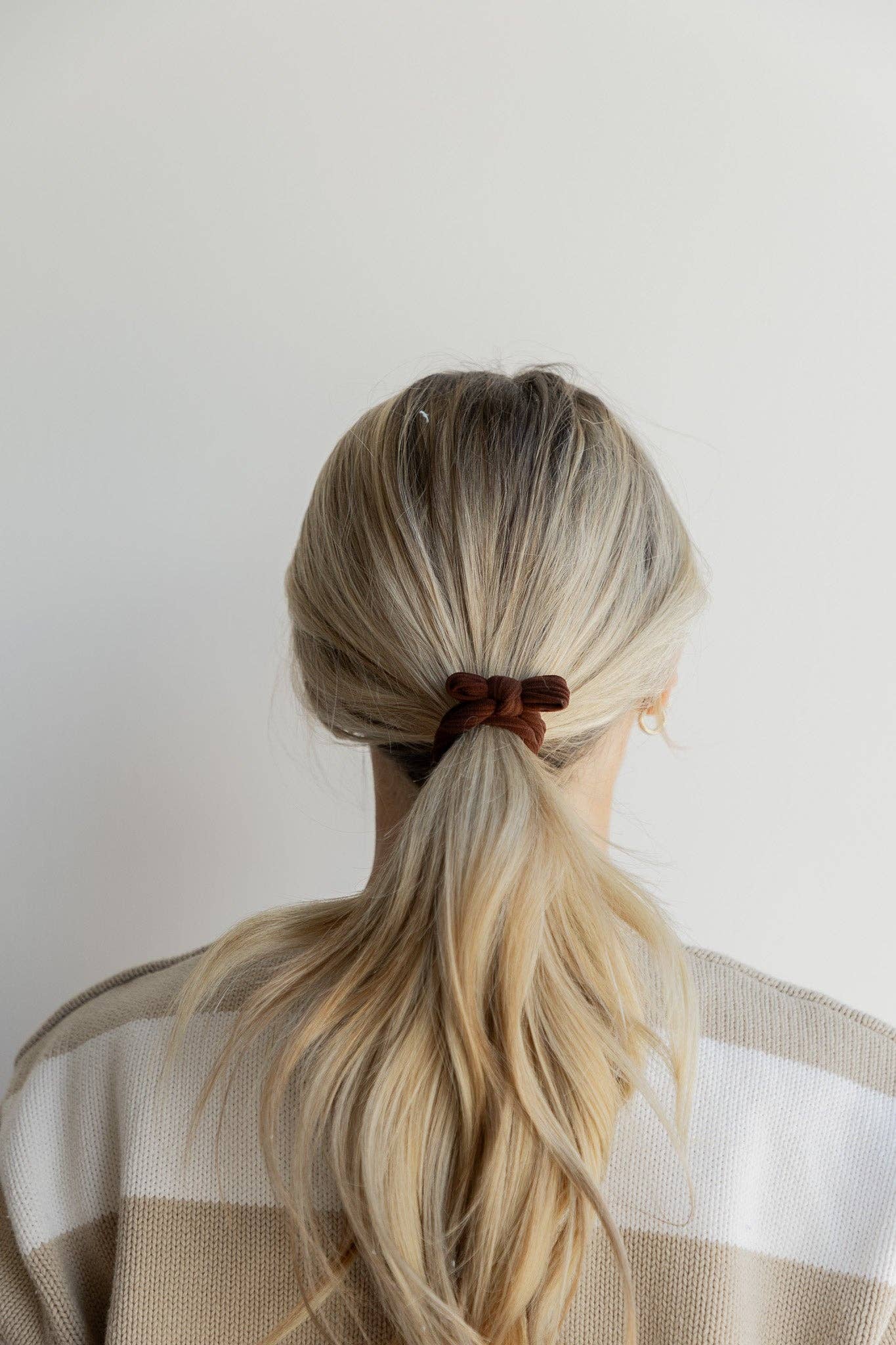KAXI - Nylon Bow Slick Back Hair Ties