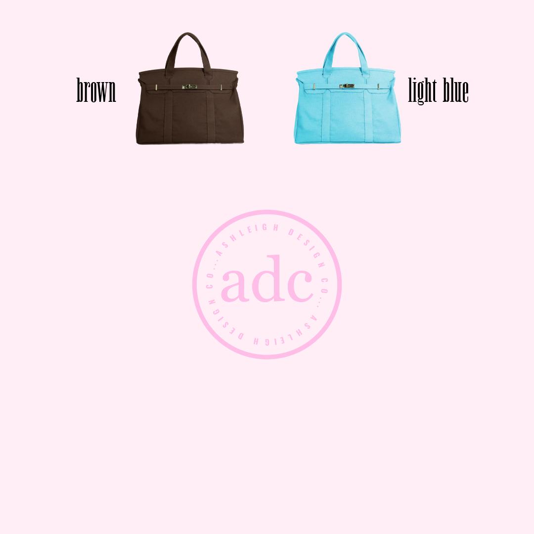 AshleighDesignCo - NEW COLORS ADDED Canvas Boat Bag