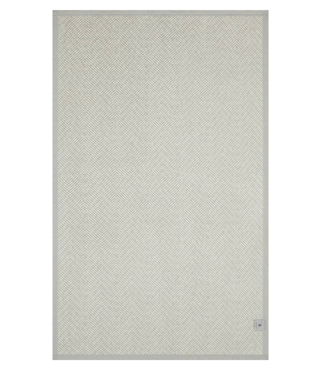 ChappyWrap - Harborview Herringbone Light Grey Blanket
