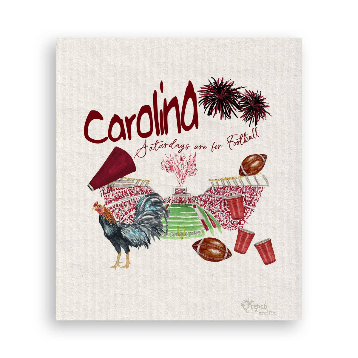 French Graffiti - South Carolina Football Pattern