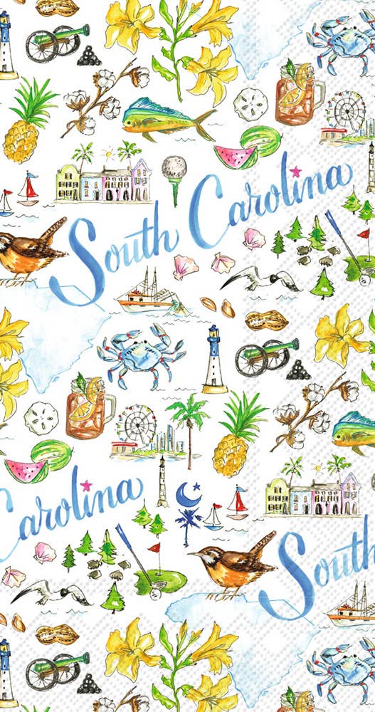 Boston International Paper Guest Towels South Carolina SC State Collection