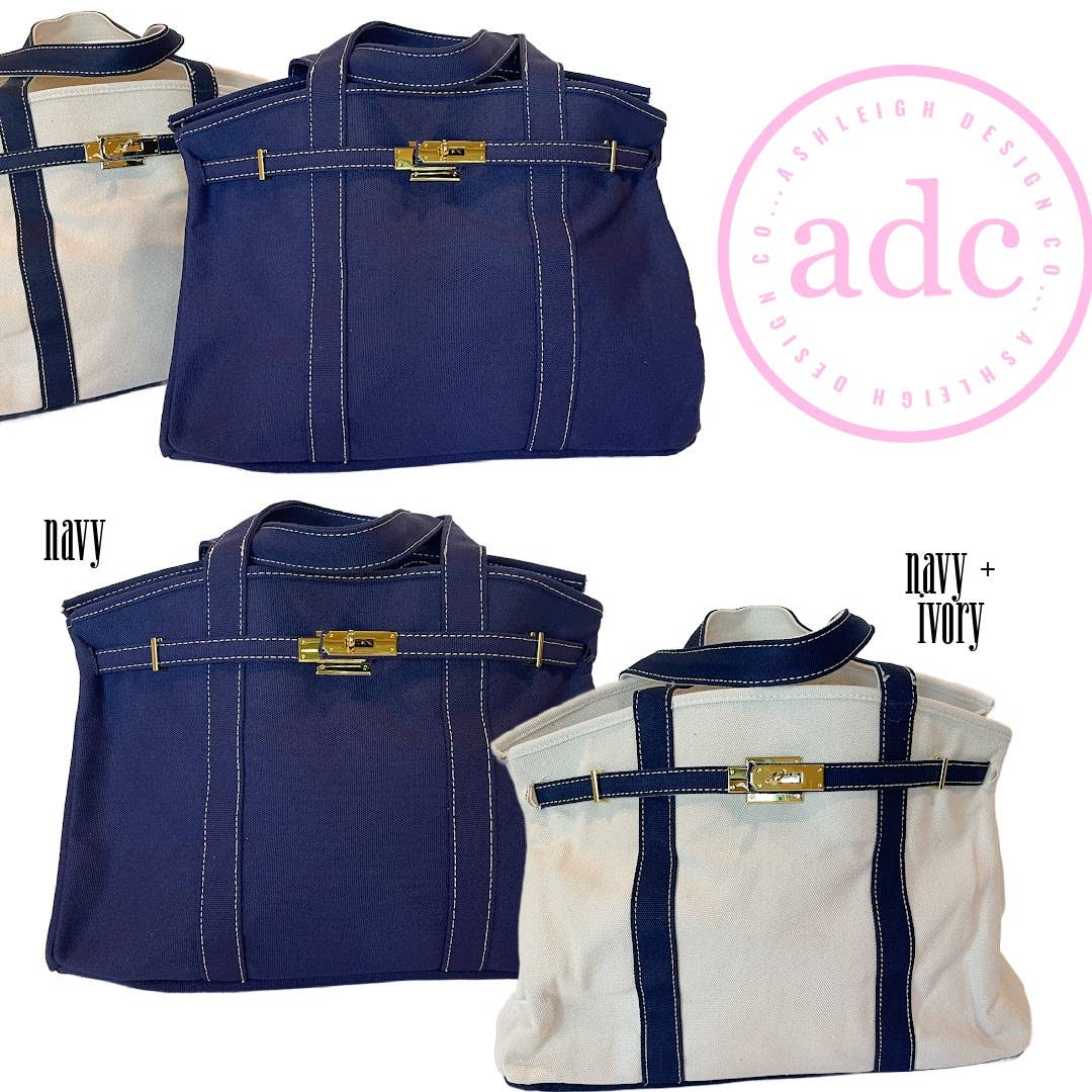 AshleighDesignCo - NEW COLORS ADDED Canvas Boat Bag