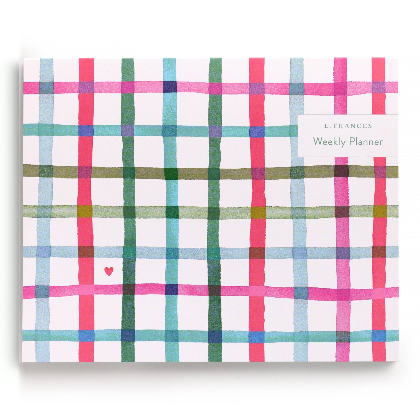 E. Frances Paper - Happy Plaid Covered Weekly Planner
